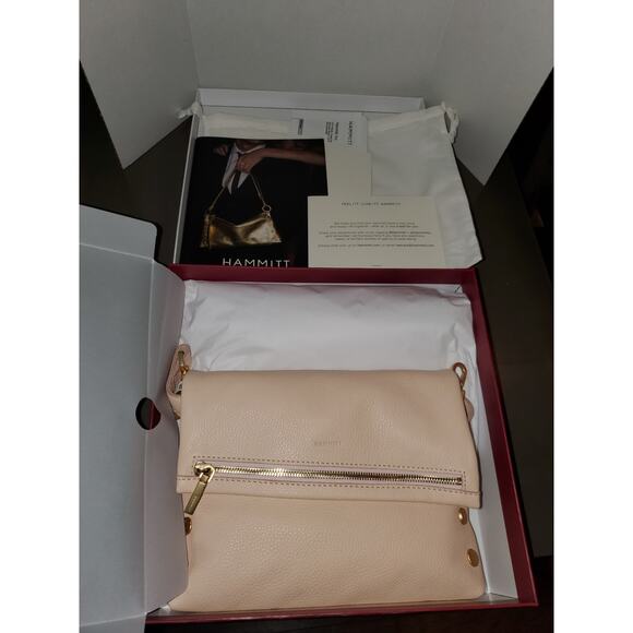 Hammitt Pink and Gold Shoulder Bag Sleek Design - Picture 4 of 9